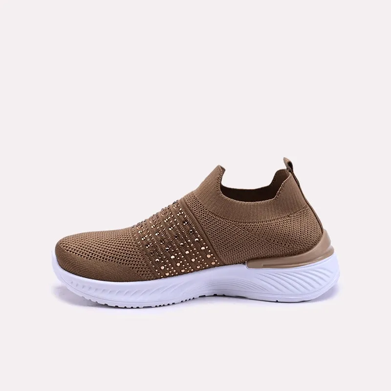 Fiora Brown Slip On Sneakers 0440747