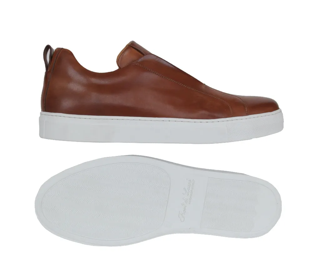 Fiori Di Lusso Brown Slip-On Sneakers