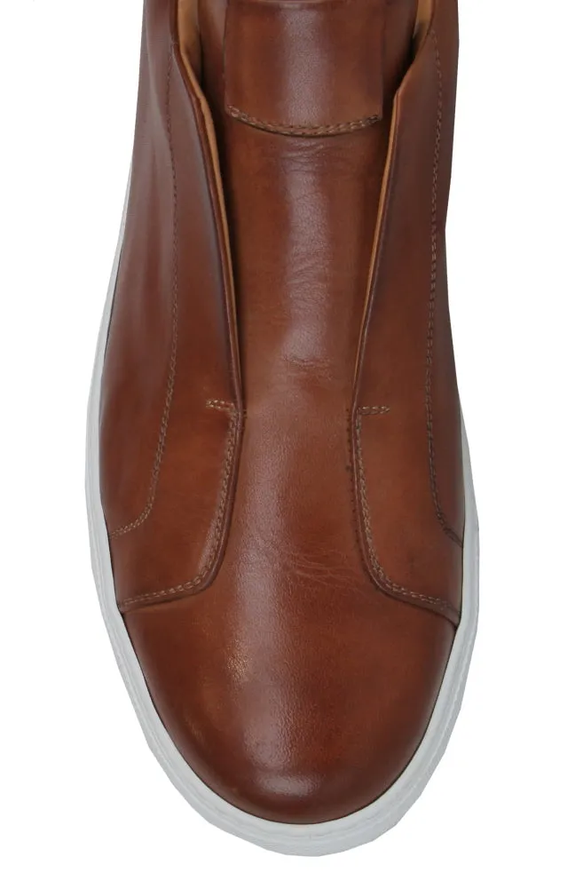 Fiori Di Lusso Brown Slip-On Sneakers