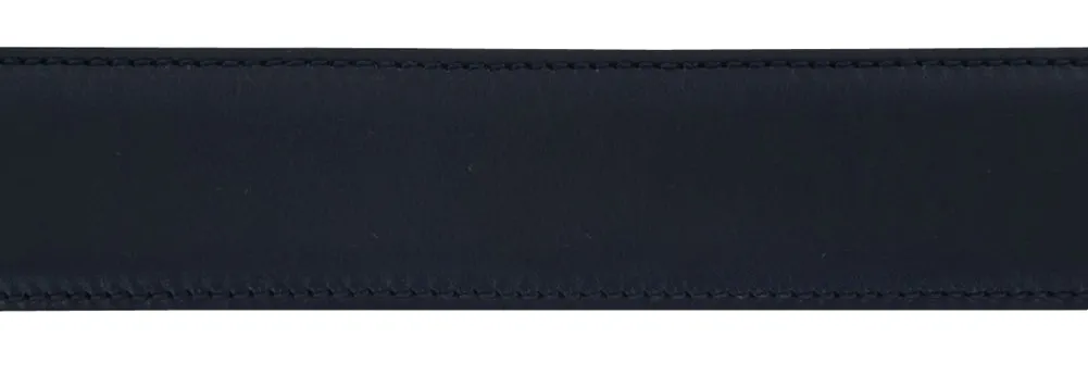 Fiori Di Lusso Navy Blue Leather Belt