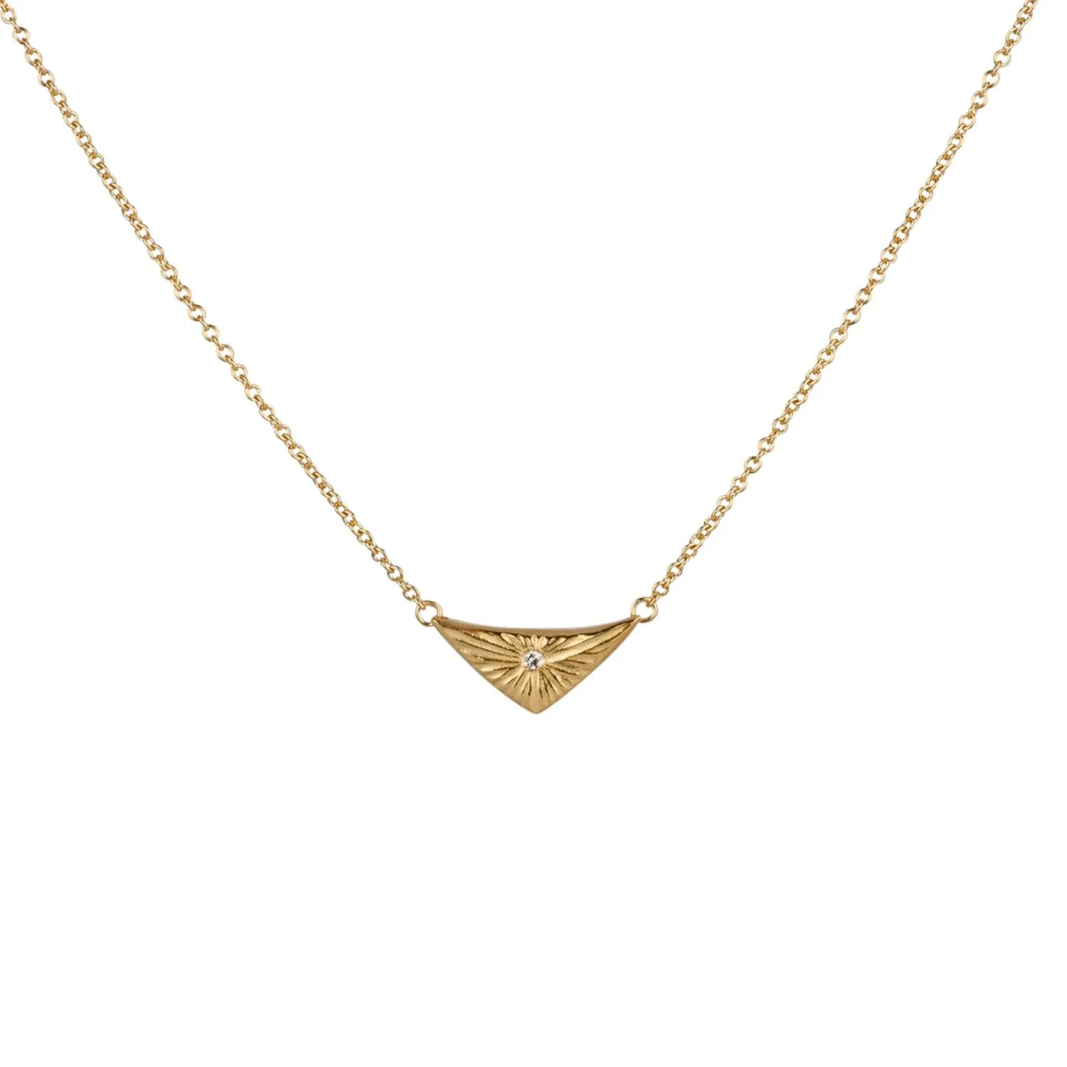 Flash Diamond Vermeil Pendant
