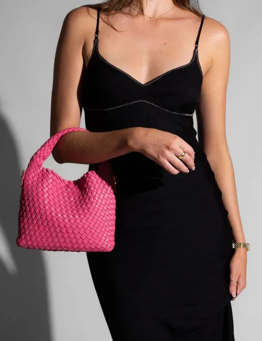 Gabby Mini Woven Shoulder Bag