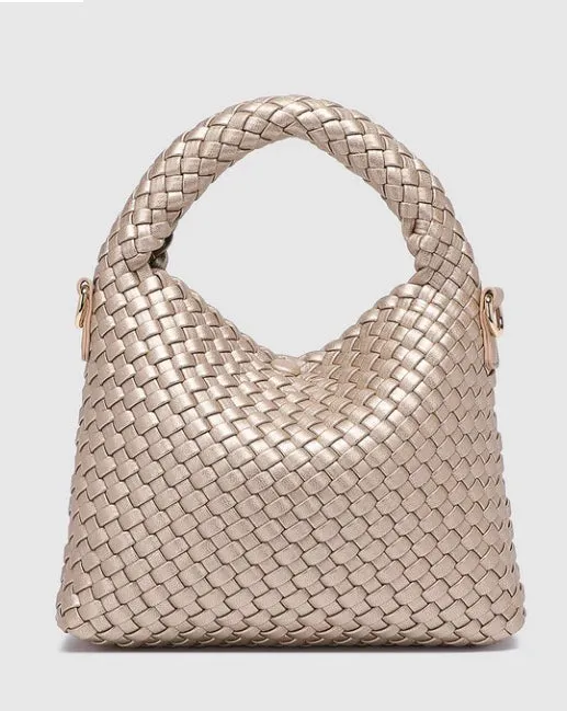 Gabby Mini Woven Shoulder Bag