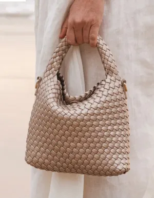 Gabby Mini Woven Shoulder Bag