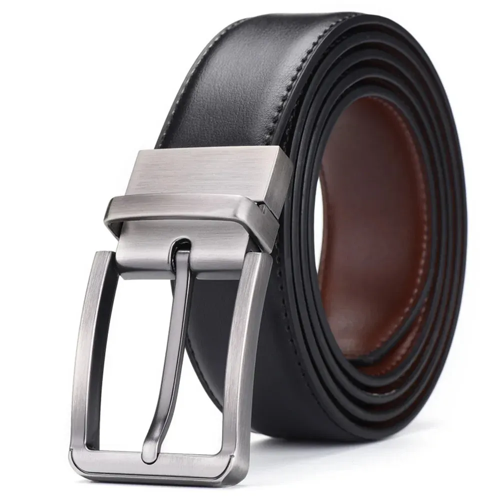 Genuine Leather Double sided belt for Men Belt