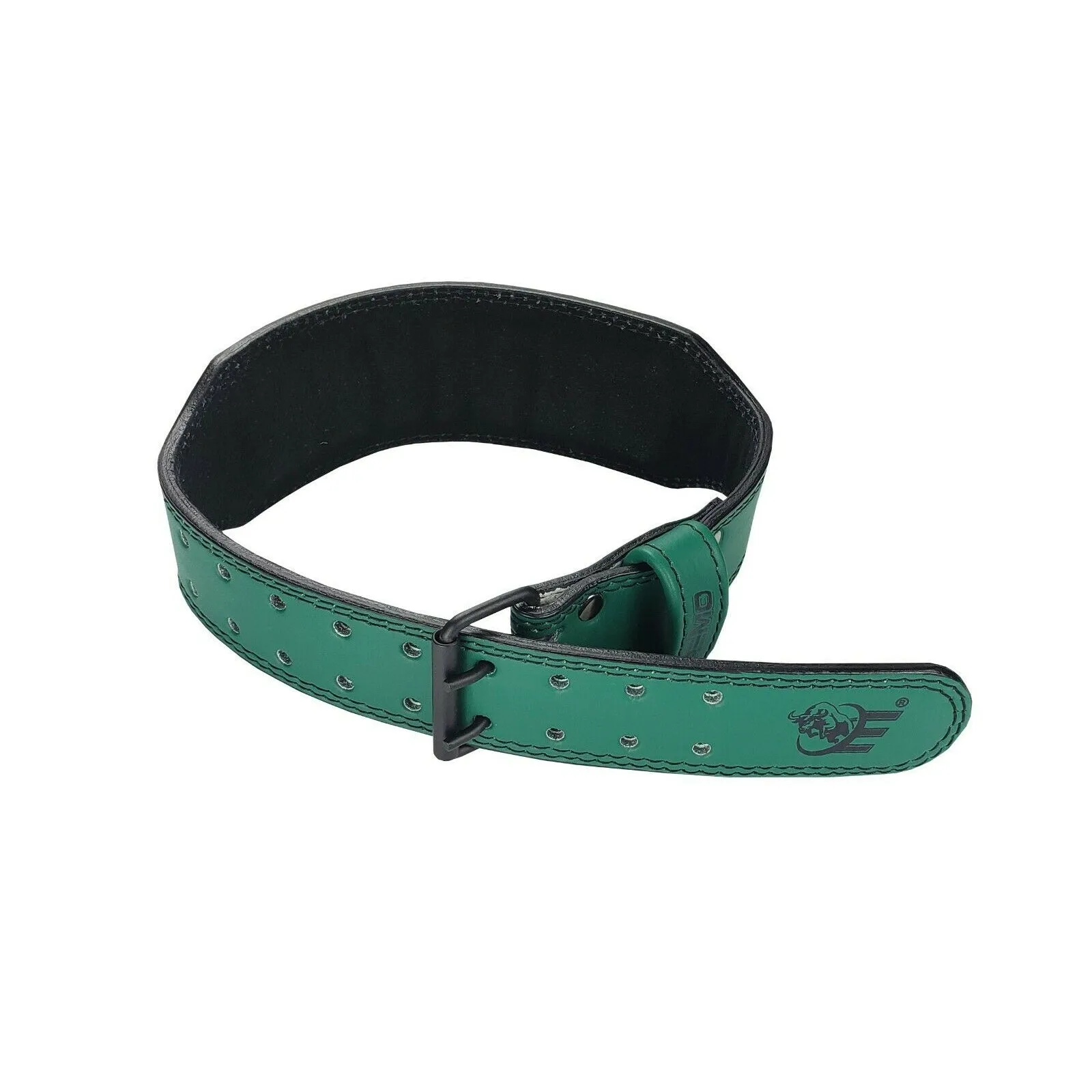 Genuine Leather Weightlifting Belt 4" Wide Green