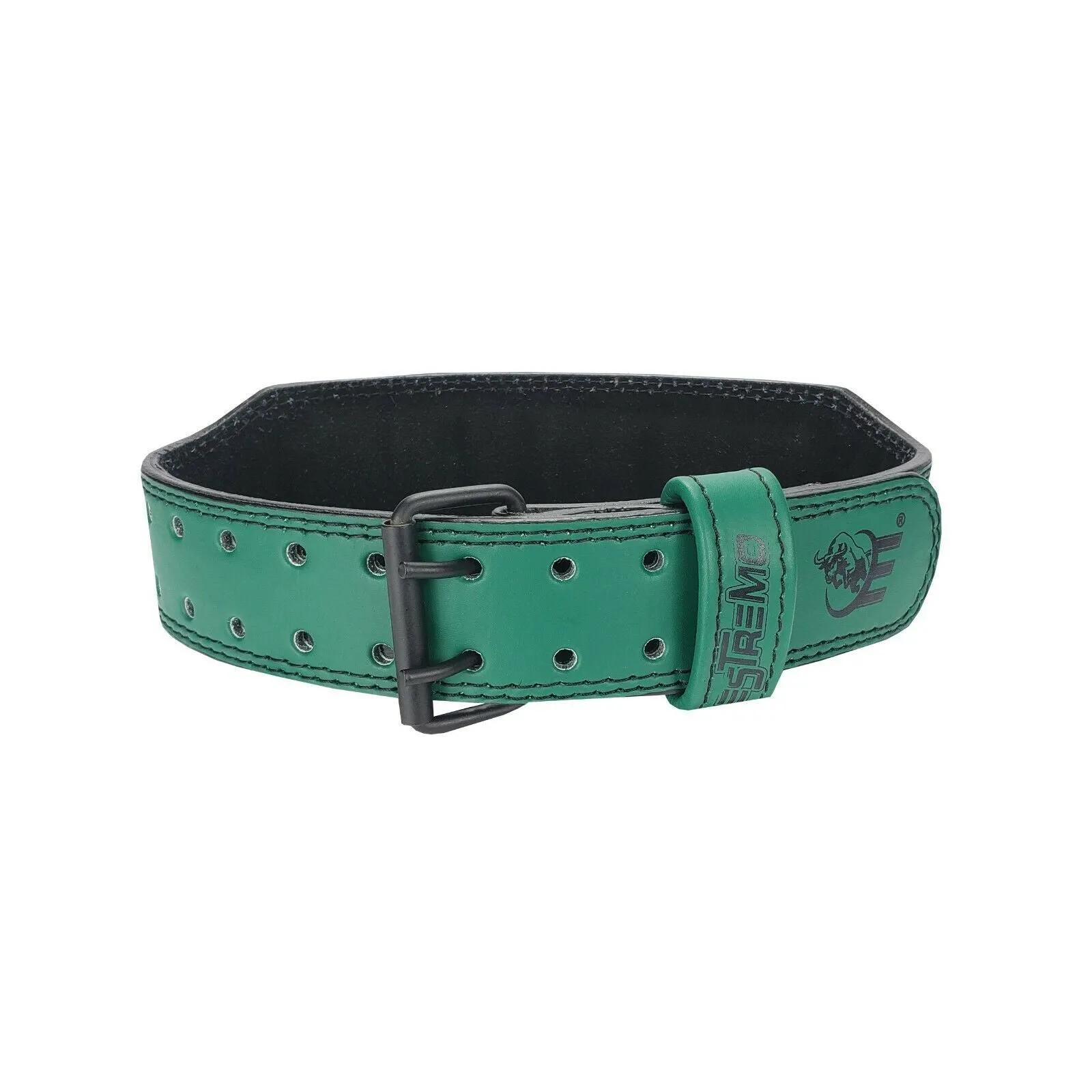 Genuine Leather Weightlifting Belt 4" Wide Green