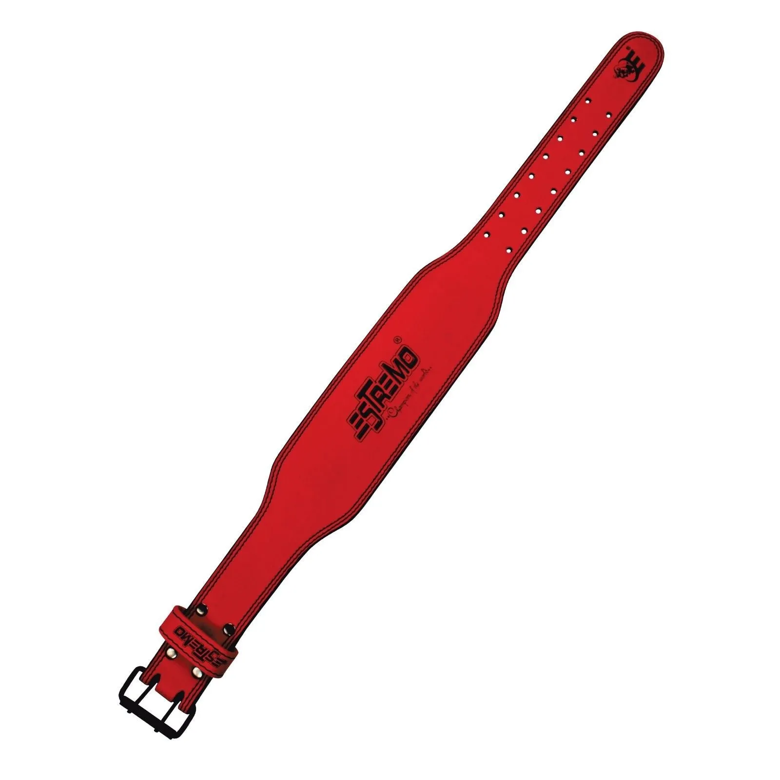 Genuine Leather Weightlifting Belt 4" Wide Red