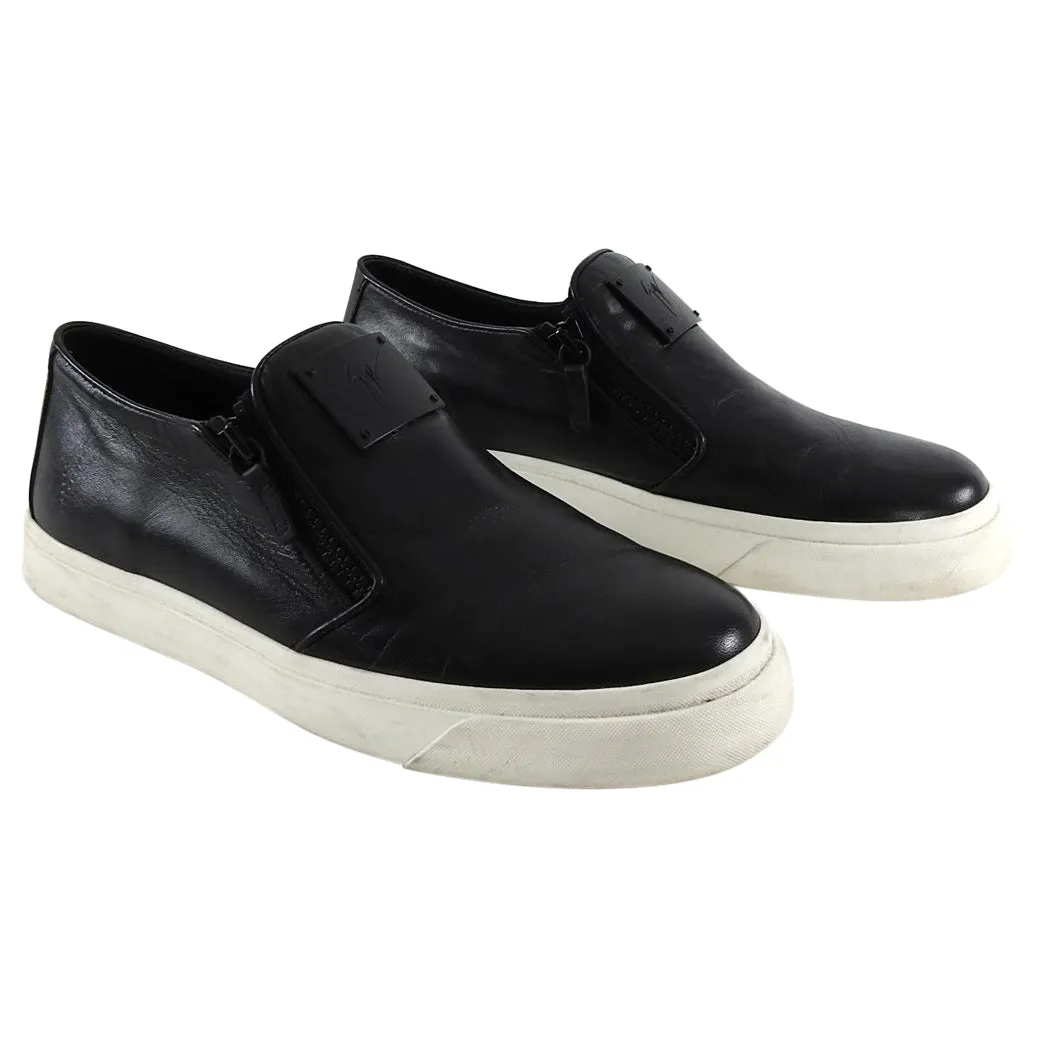 Giuseppe Zanotti Double Zip Black Slip On Sneakers - 13