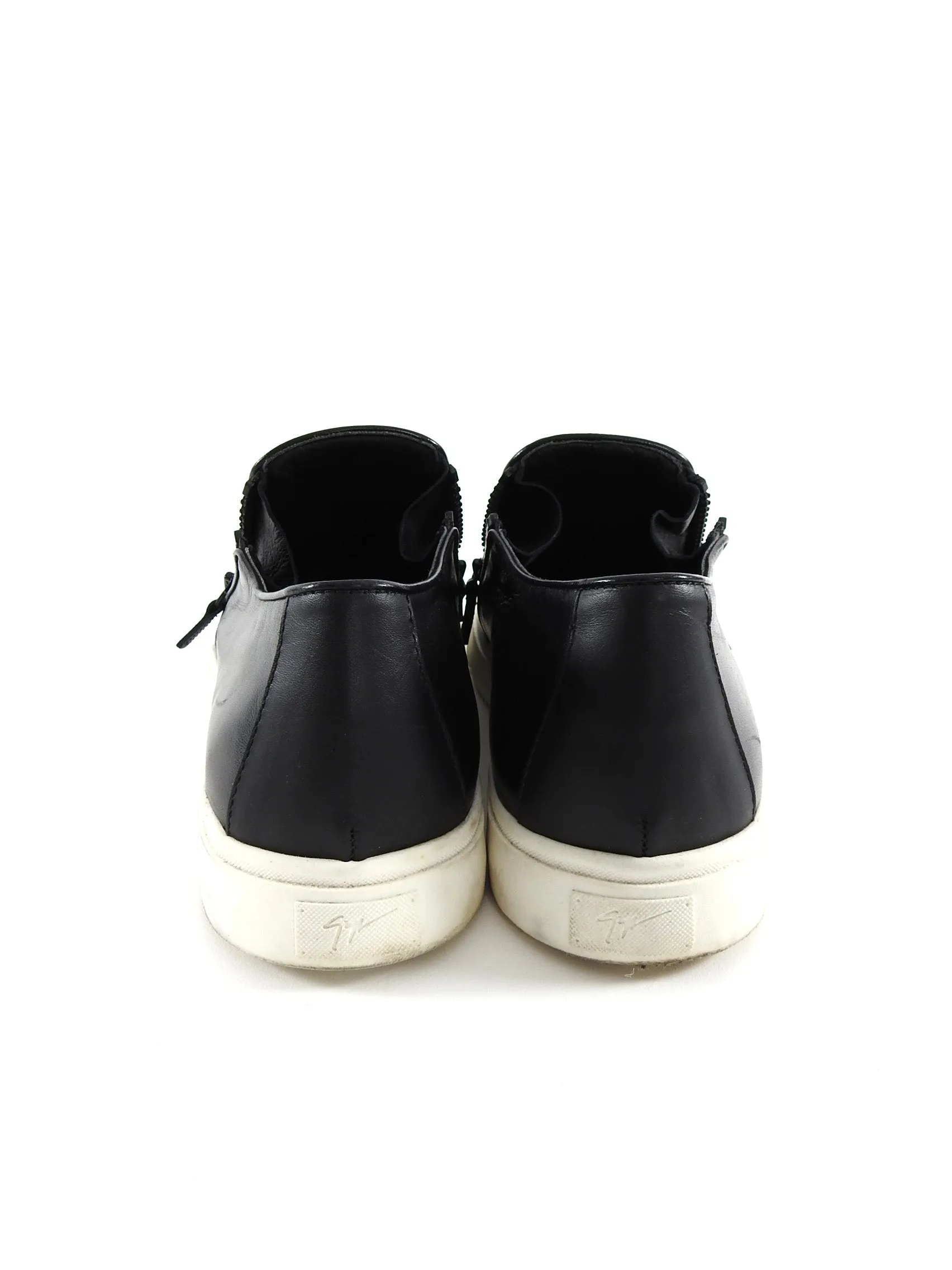 Giuseppe Zanotti Double Zip Black Slip On Sneakers - 13