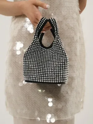 GLAM HANDBAG - BLACK