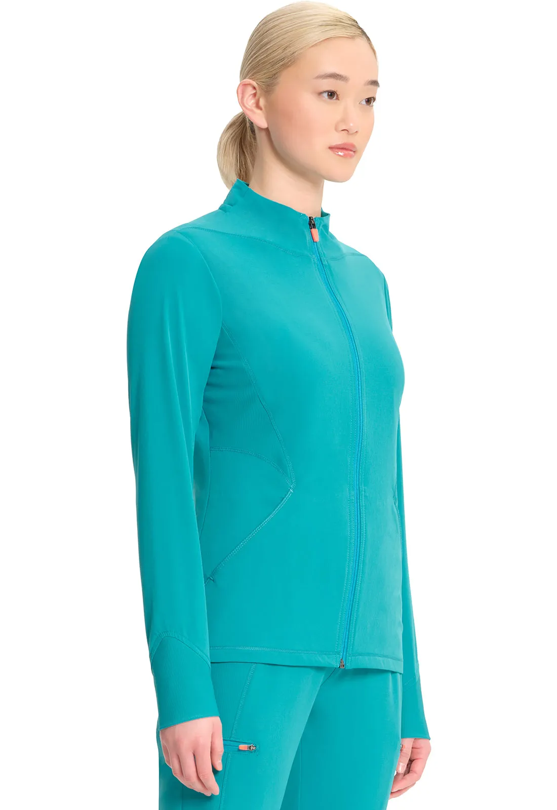 GNR8 IN320A Zip Front Jacket Teal Blue