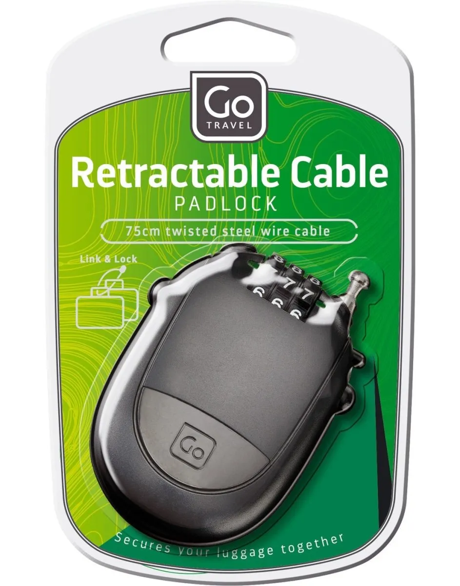 Go Travel Retractable Cable Padlock