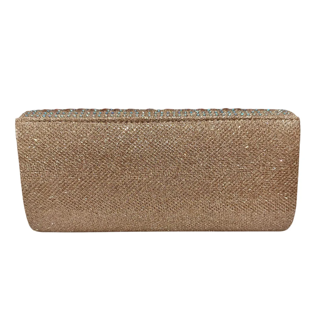 GOLD AND ROSE BLING CLUTCH
