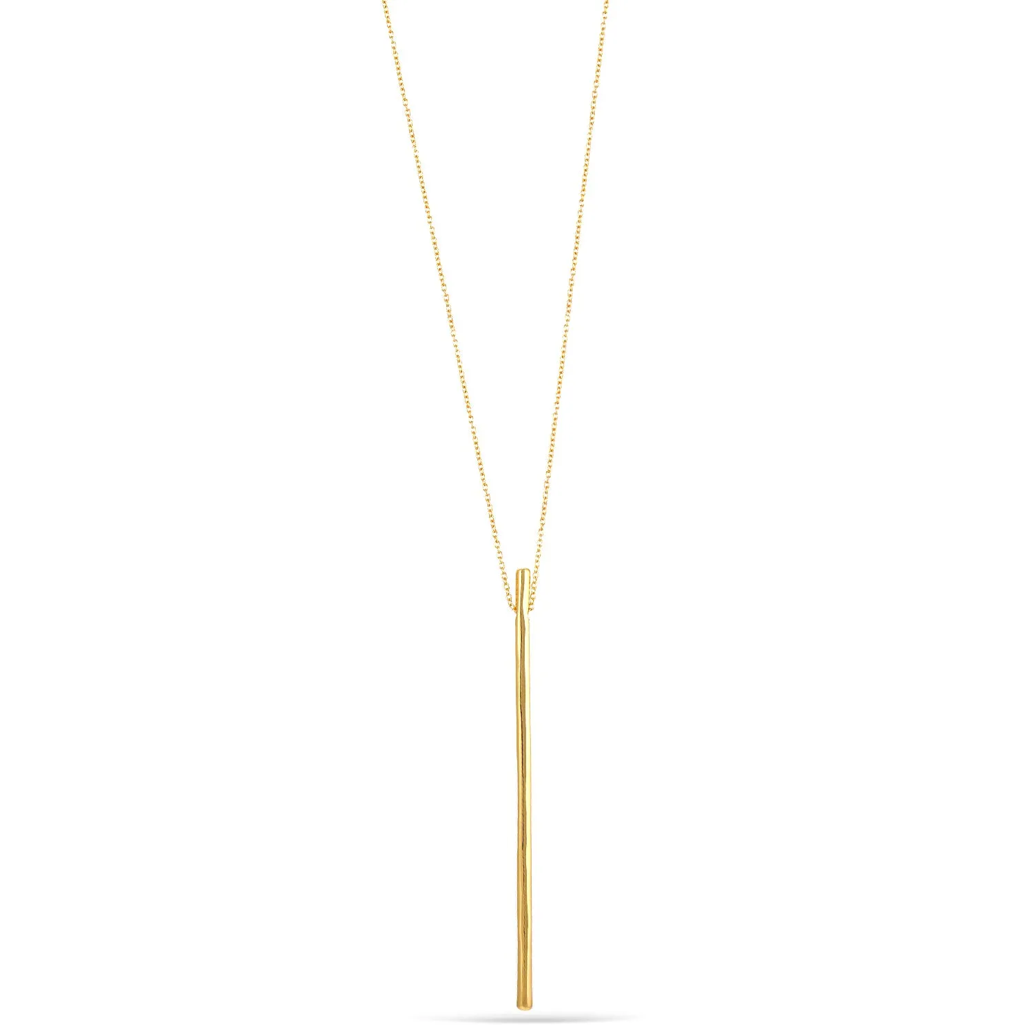 GOLD SKINNY 5"INCHES PENDANT  NECKLACE #3998N