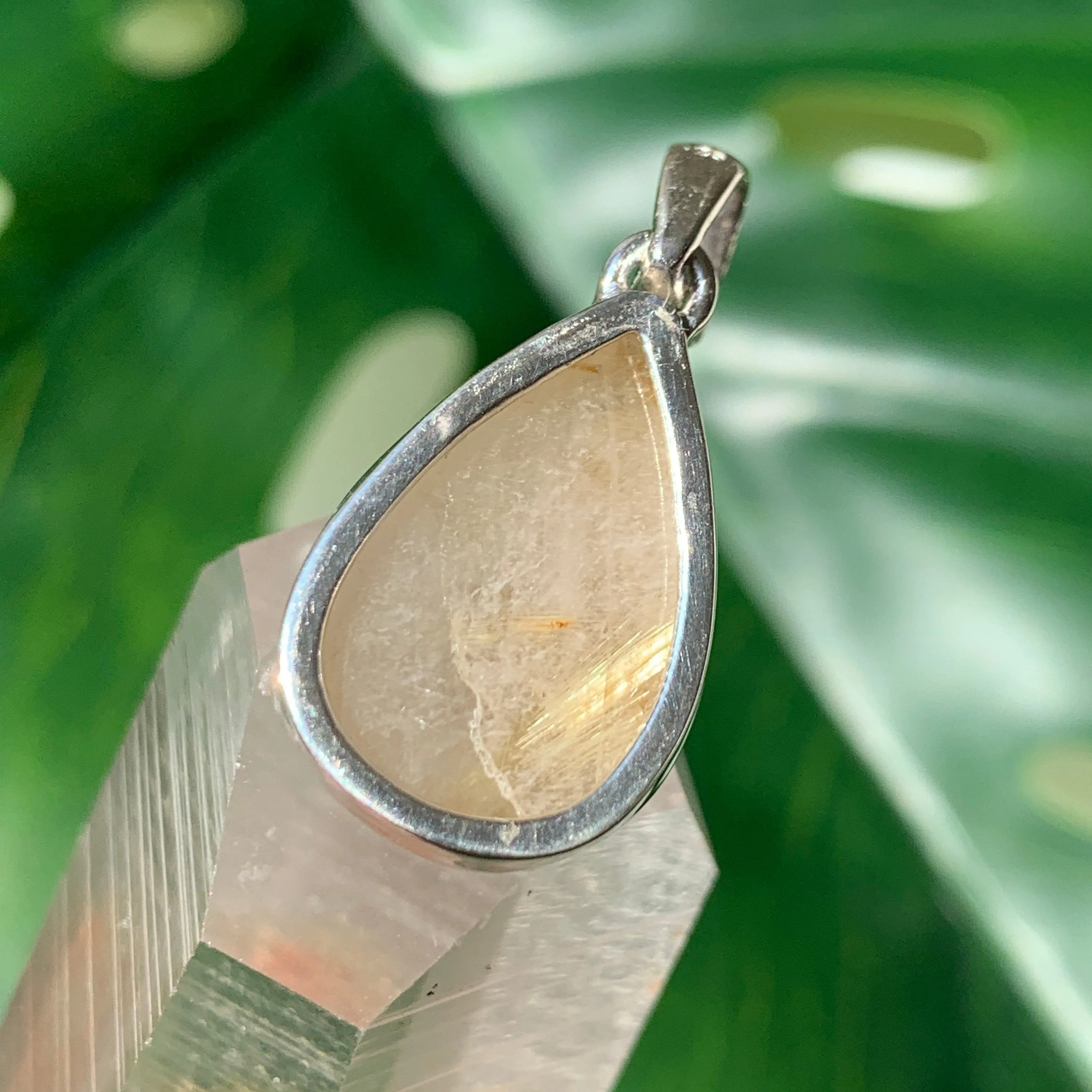 Golden Rutilated Quartz Pendant