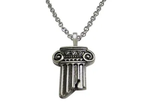 Greek Historical Column Pendant Necklace