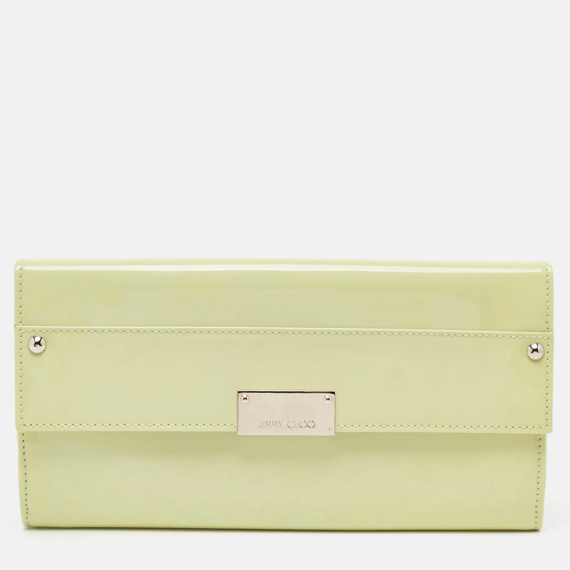 Green Patent Leather Reese Clutch