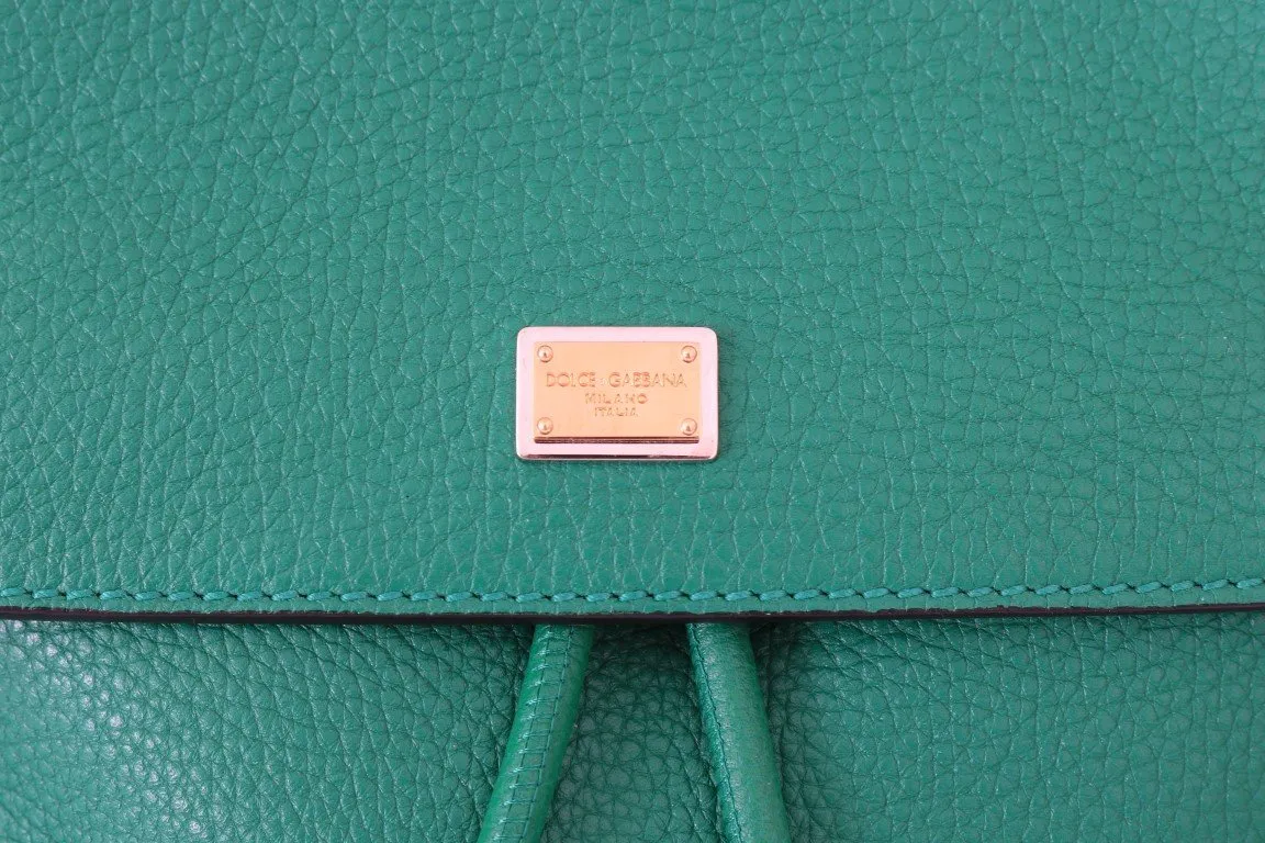 Green SICILY  Leather Backpack Bag