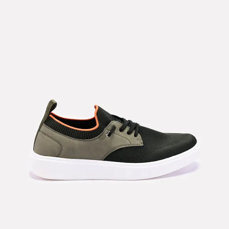 Green Slip On Walking Sneakers 0120545