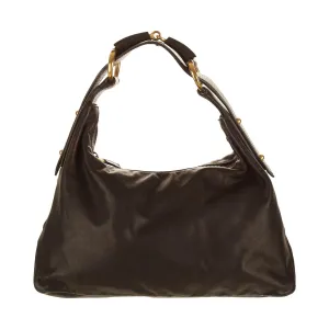 Gucci Black Horsebit Shoulder Bag