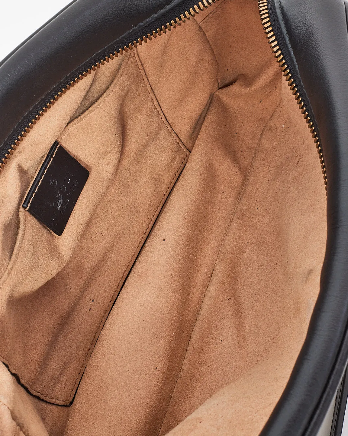 Gucci Black Leather Matlassé Marmont Small Camera Bag
