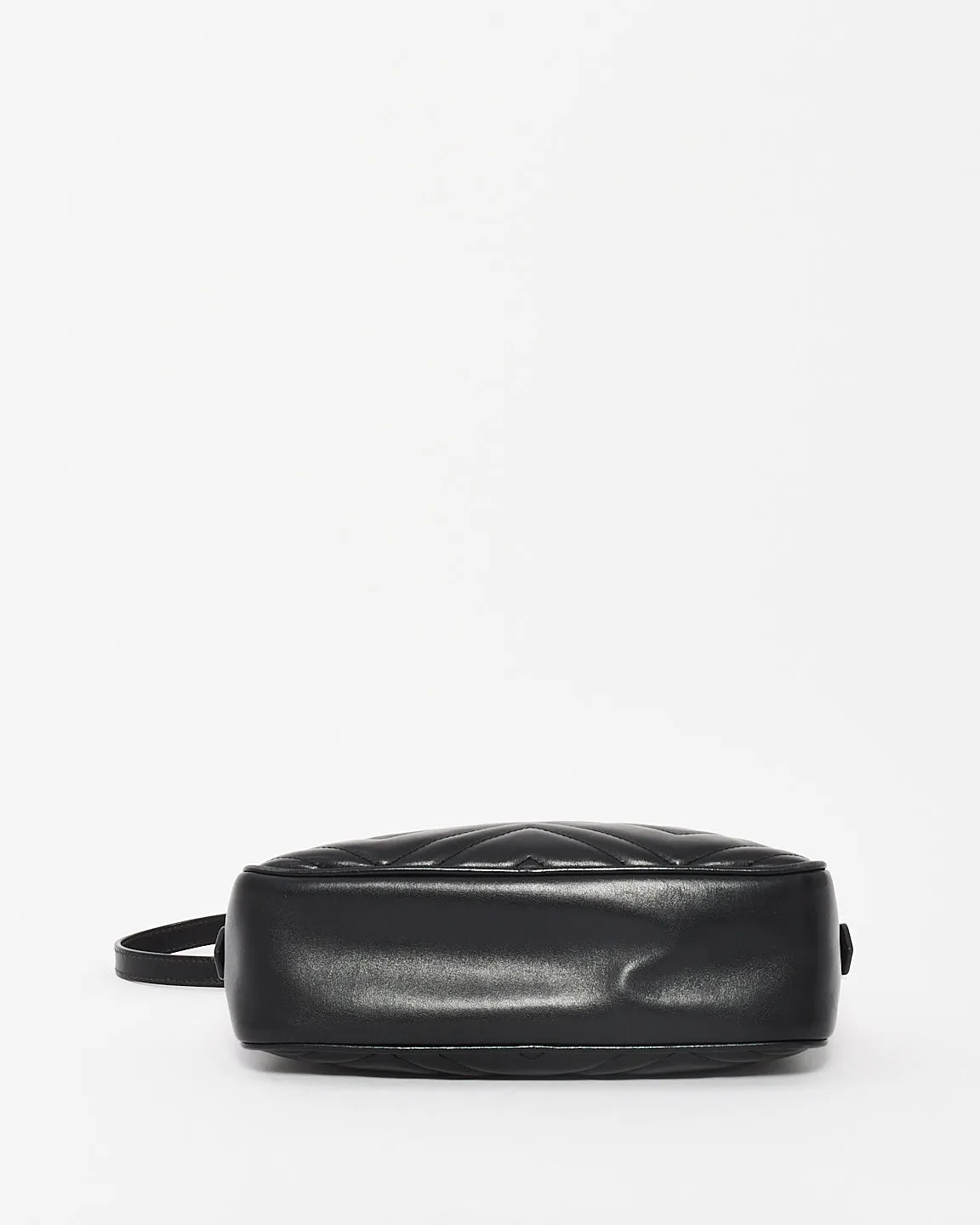 Gucci Black Leather Matlassé Marmont Small Camera Bag