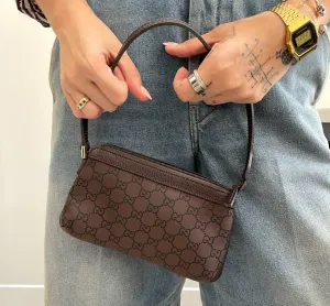 Gucci Brown Logo Mini Shoulder Bag