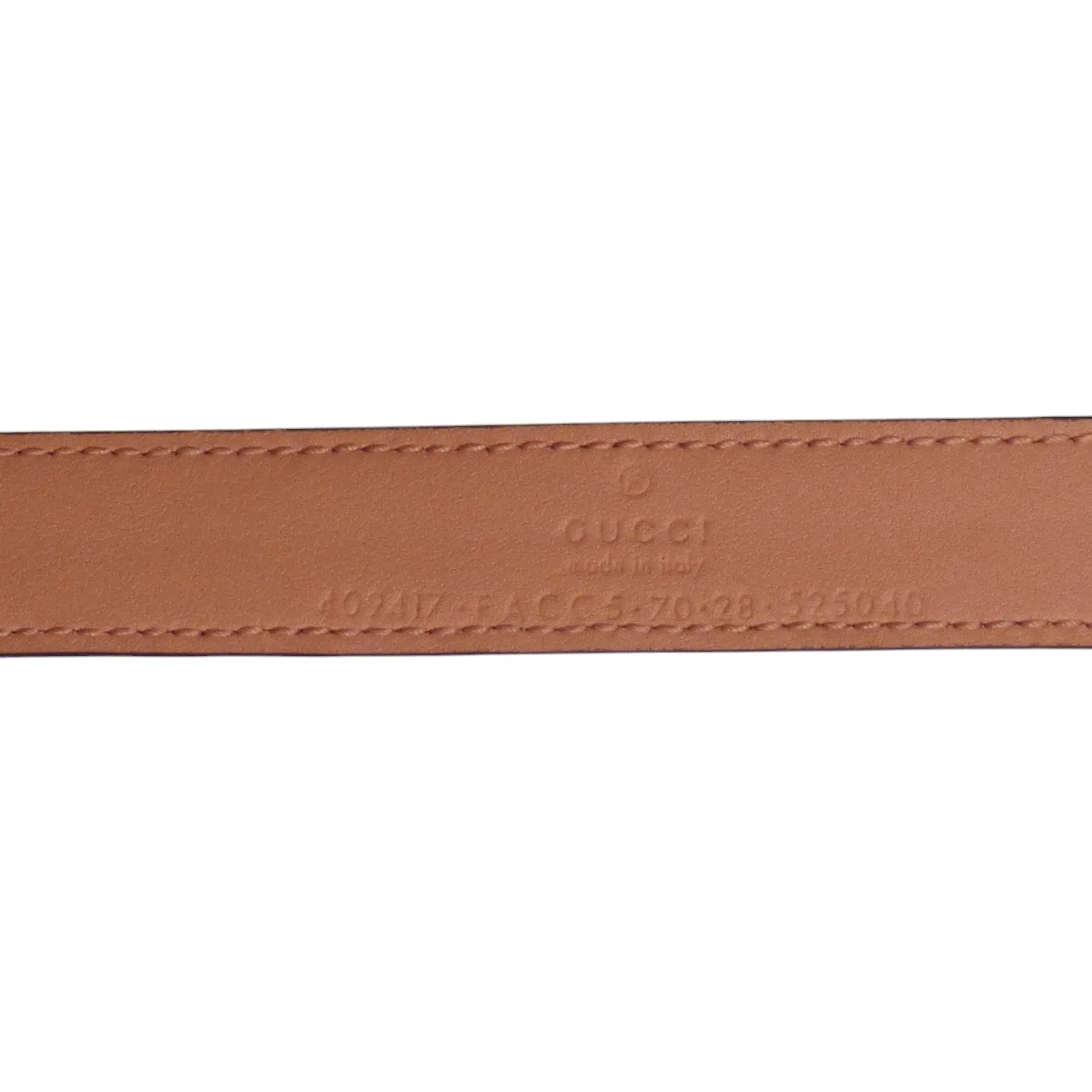 GUCCI- NWT Pink Skinny Supreme Canvas Belt, 70cm