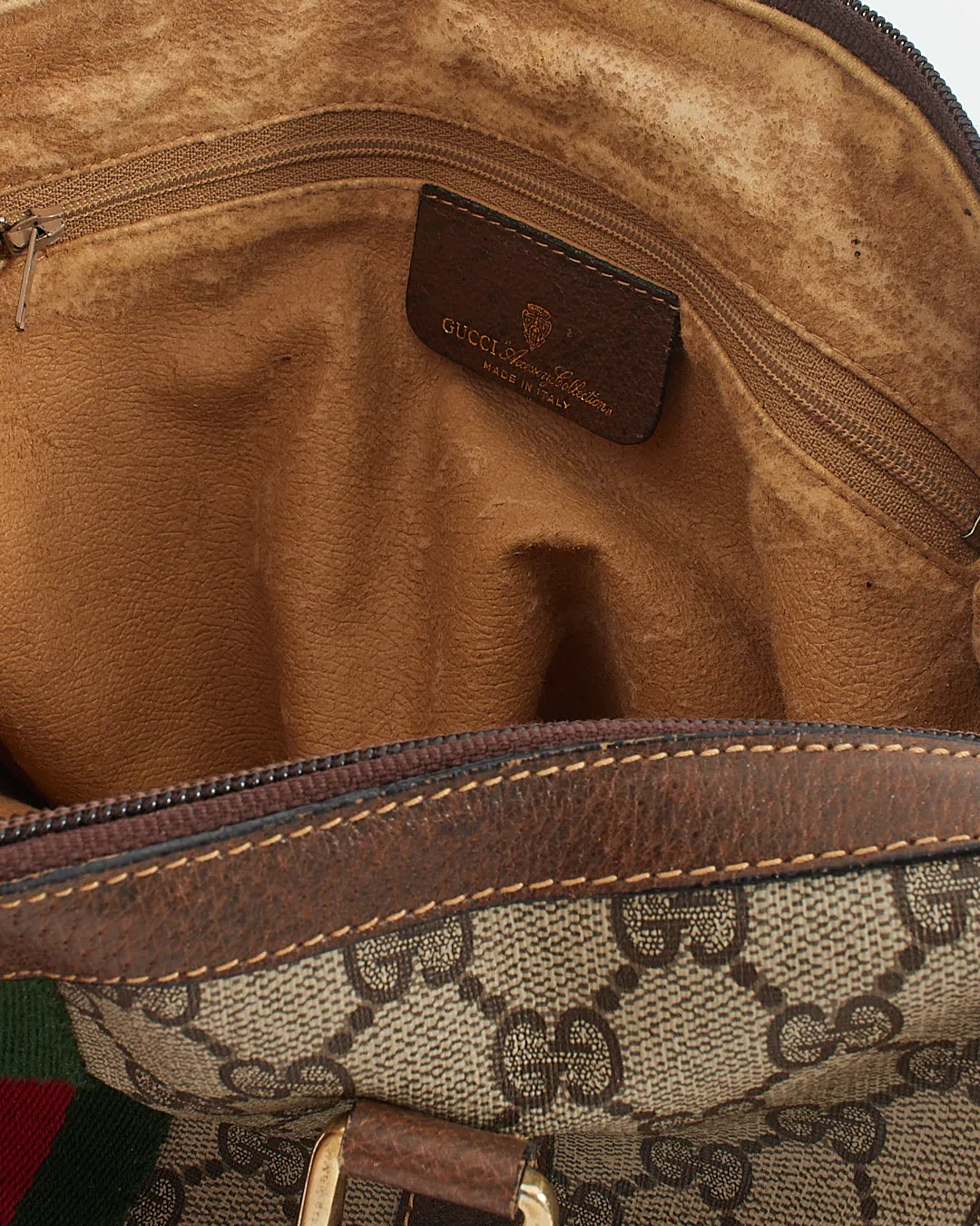 Gucci Vintage GG Supreme Canvas Boston Bag