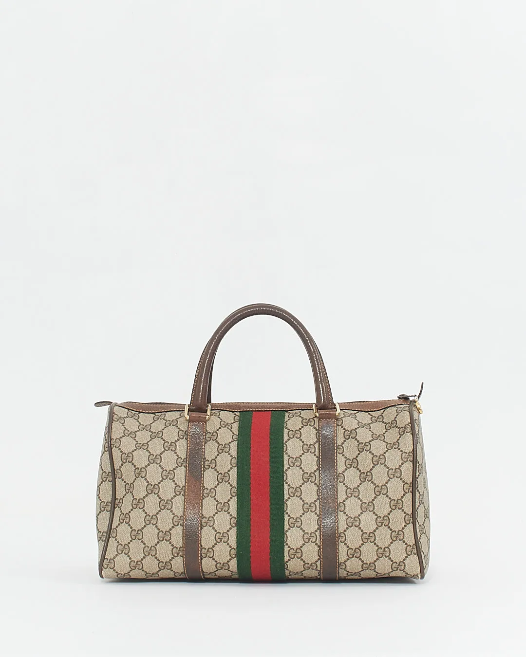 Gucci Vintage GG Supreme Canvas Boston Bag