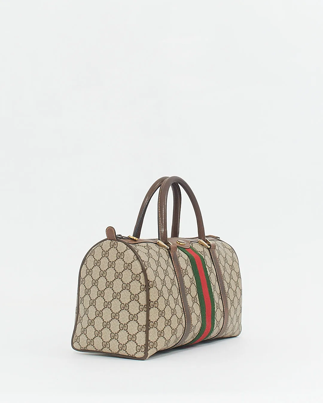 Gucci Vintage GG Supreme Canvas Boston Bag
