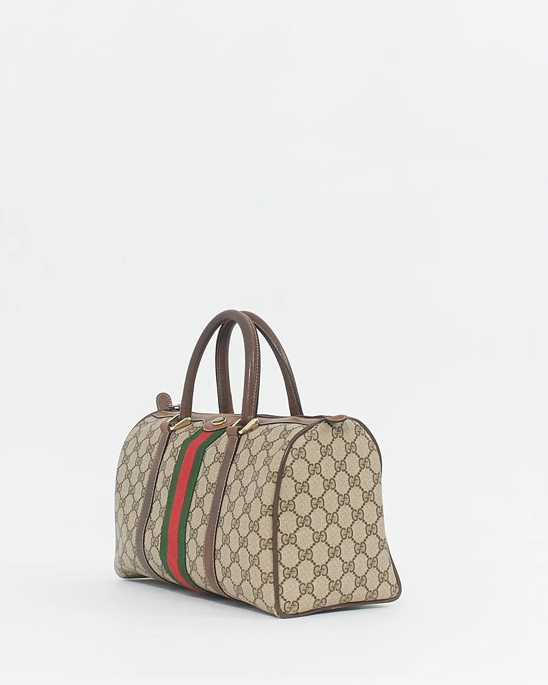 Gucci Vintage GG Supreme Canvas Boston Bag