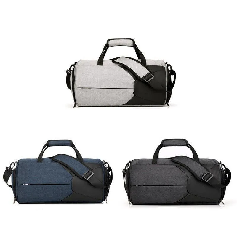 Gym Duffel Bags 30L Canvas Travel Bag Waterproof Fitness Shoes Compartment Shoe
