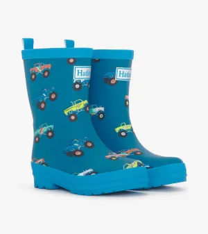 Hatley Boys Matte Rain Boots - Monster Trucks