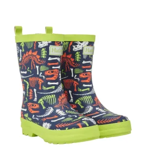 Hatley Kids Matte Rain Boots - Dino Fossils