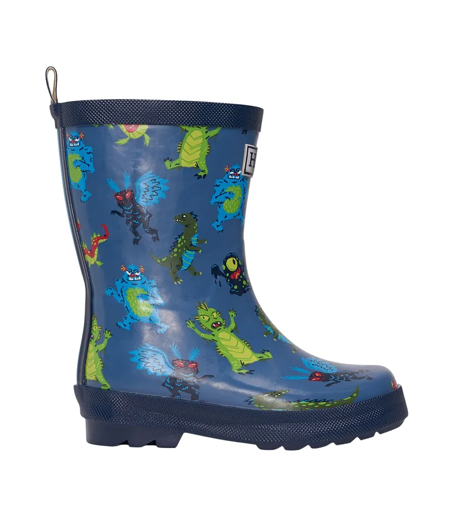 Hatley Kids Shiny Rain Boots - Creepy Cryptids