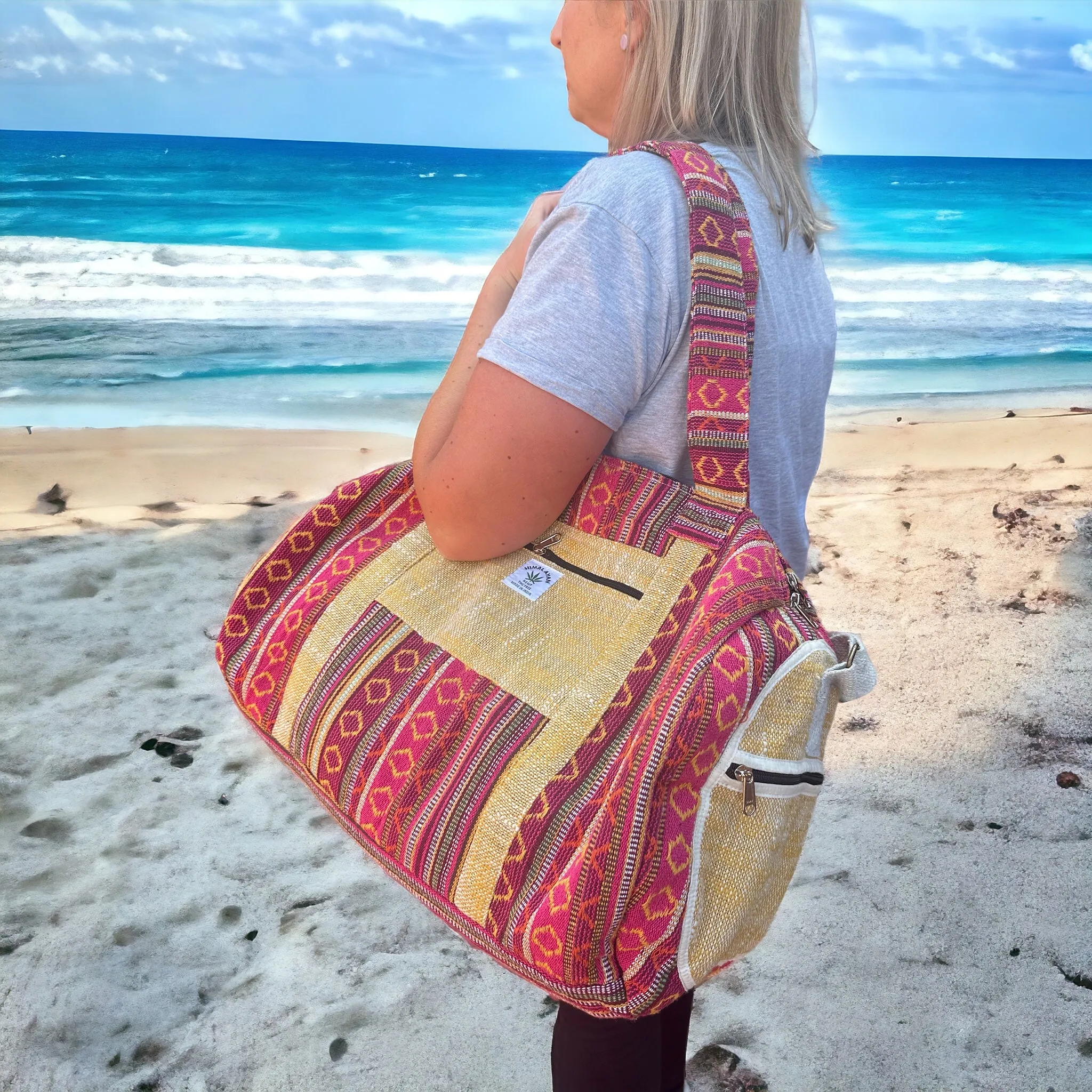 Hemp weekender bag #34