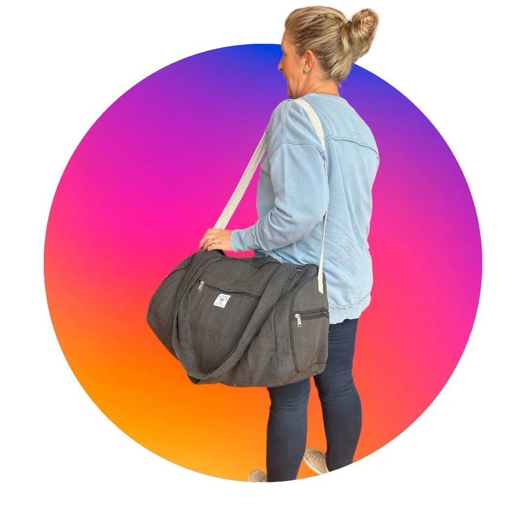 Hemp weekender bag #35