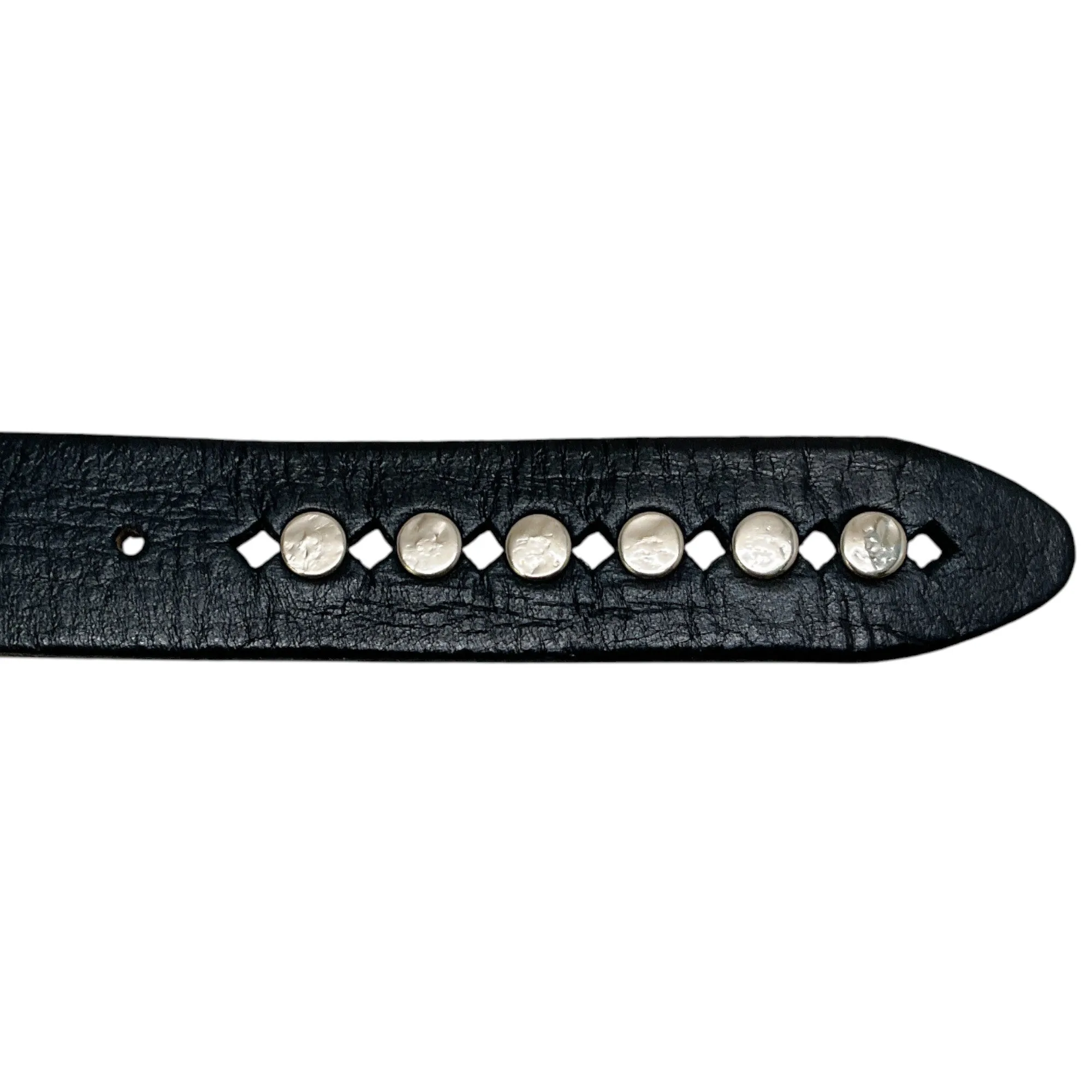 Henry Beguelin Nero Monete Washed Cuoio Belt