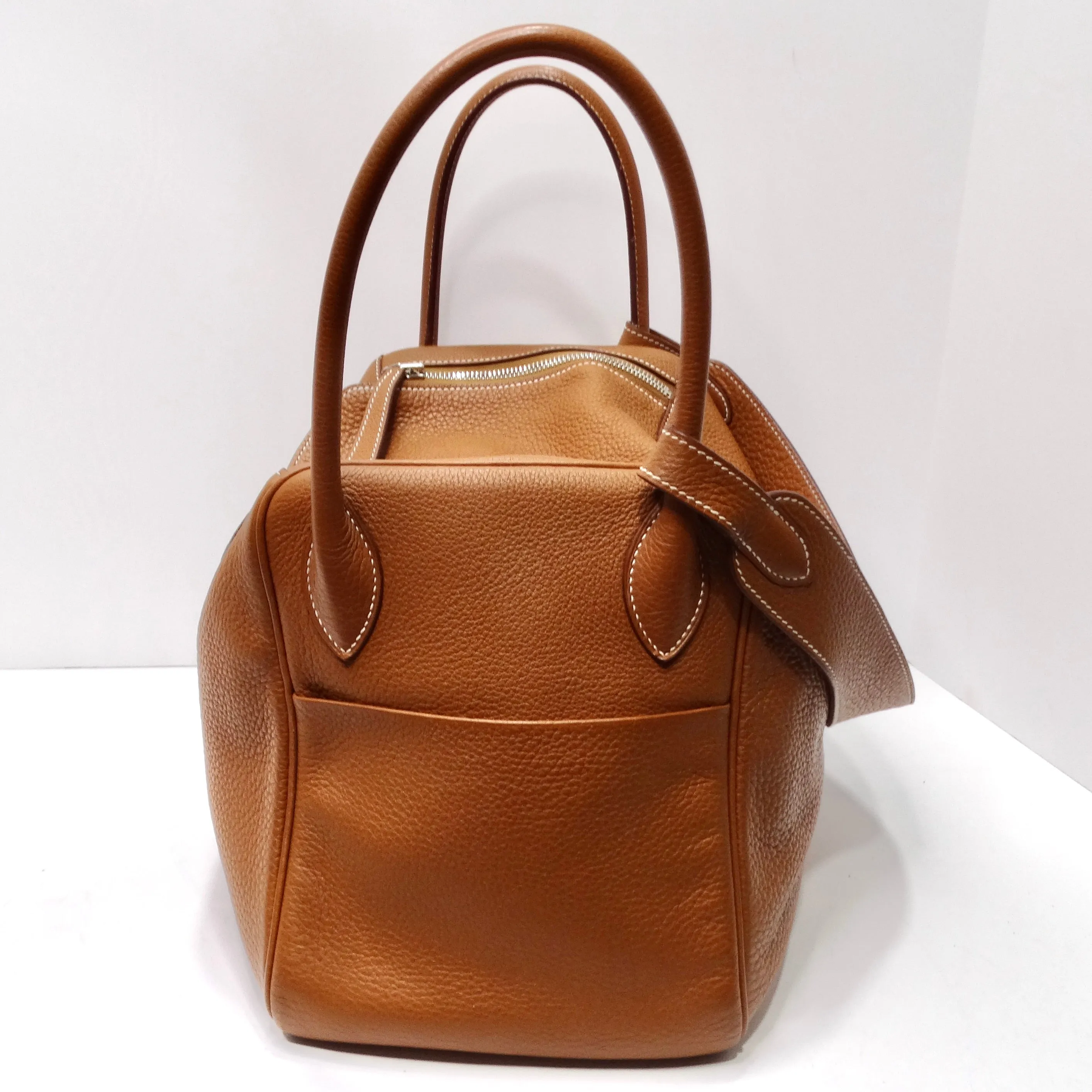 Hermès Lindy 34 Gold Clemence Leather Shoulder Bag