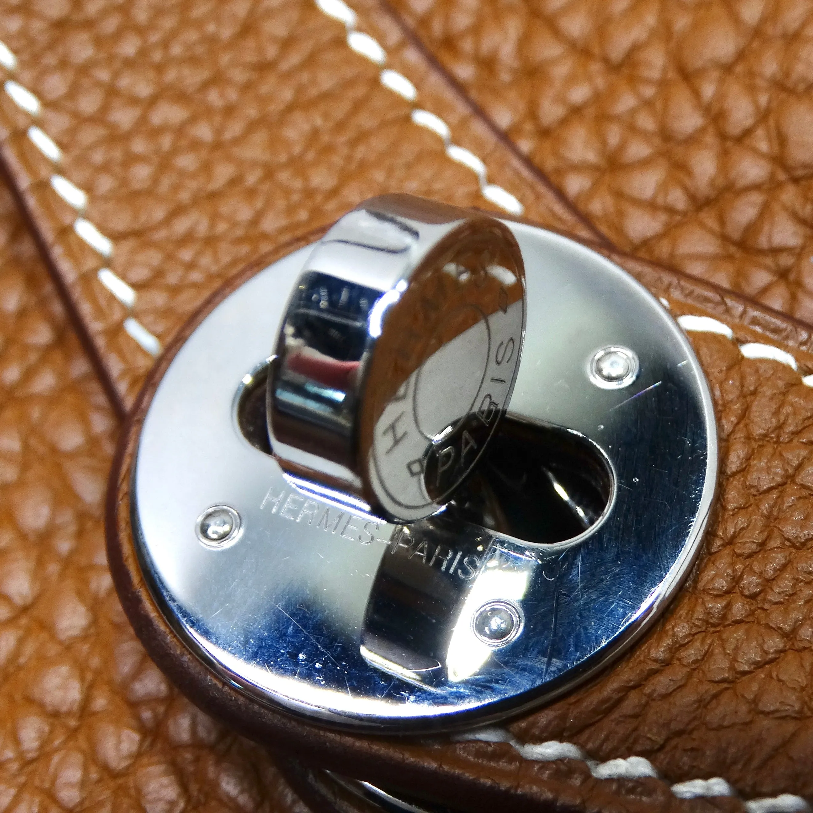 Hermès Lindy 34 Gold Clemence Leather Shoulder Bag