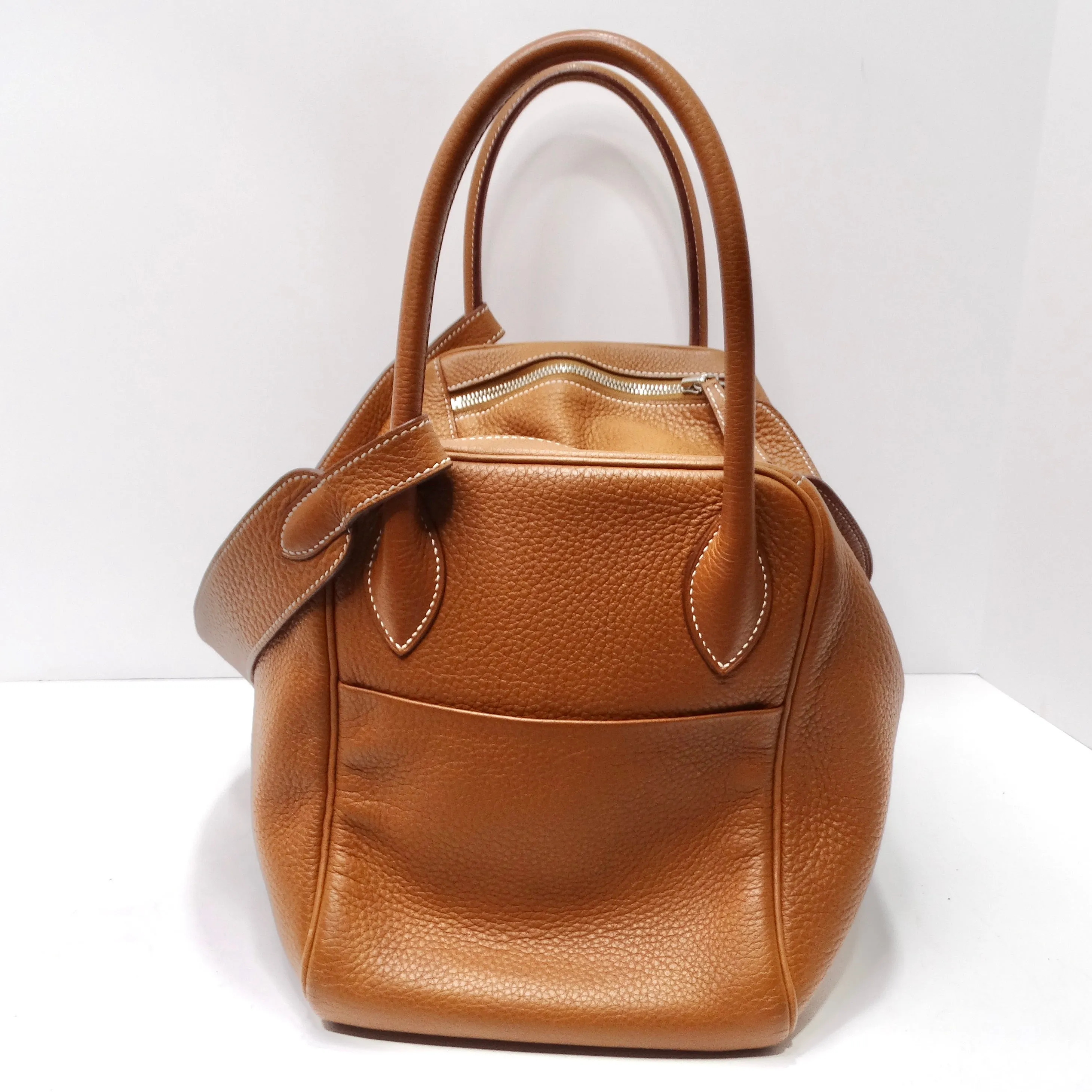 Hermès Lindy 34 Gold Clemence Leather Shoulder Bag