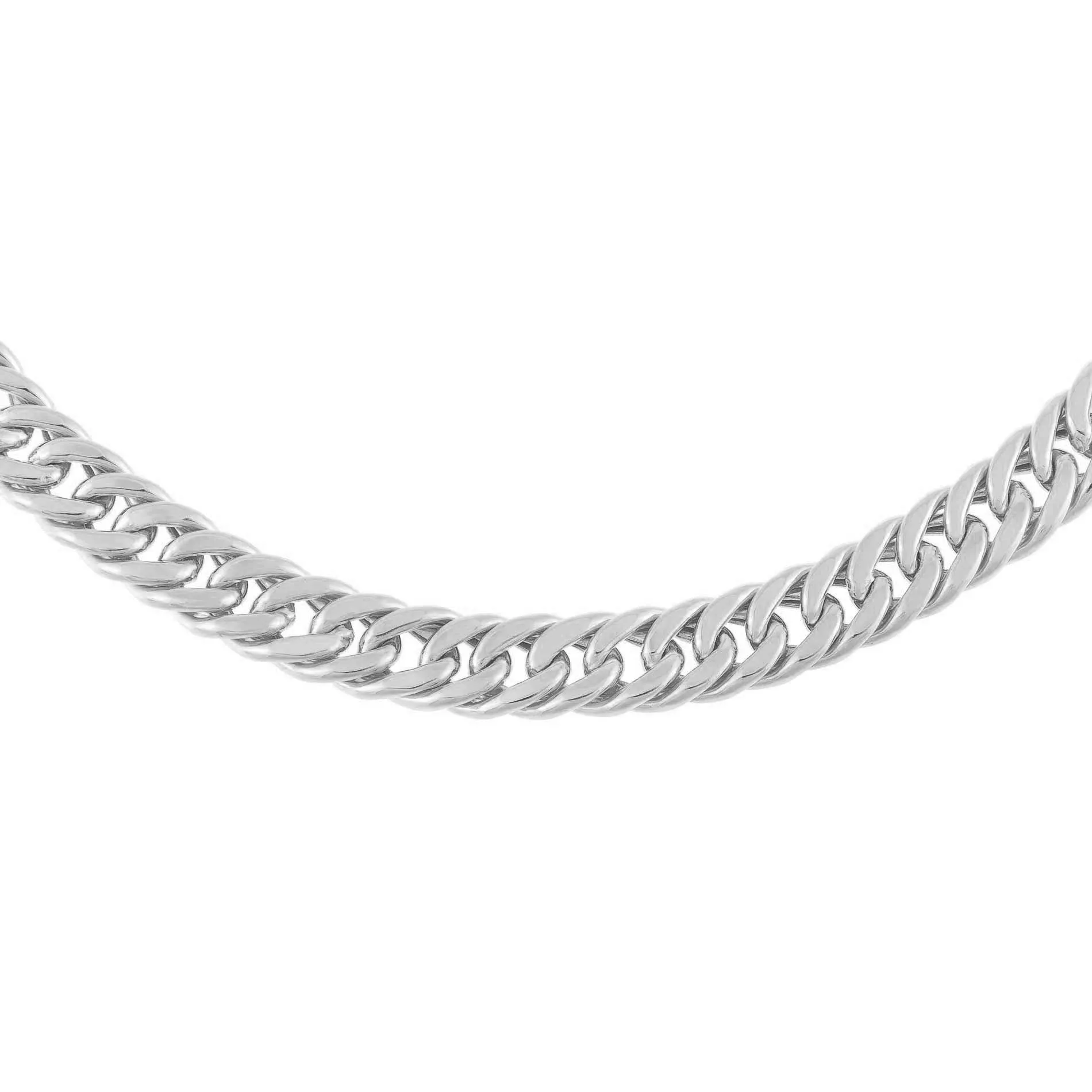 Hollow Double Curb Chain Choker