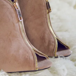 Honey Suede Heels