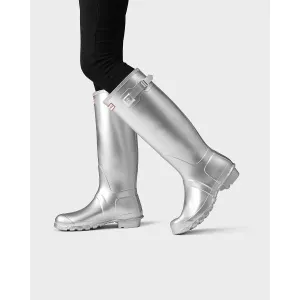 Hunter "Silver Glitter" Rain Boot