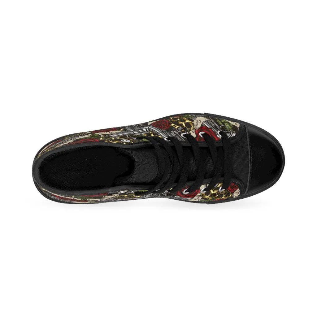 Hustle Hard Men's High-top Sneakers