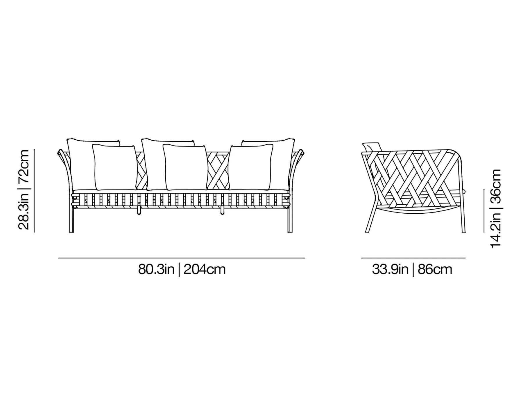 InOut 853 Outdoor Sofa