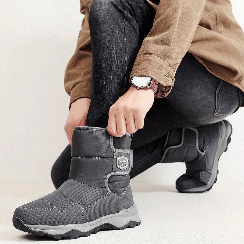 INSTOCK - Men’s Fashionable Warm Snow Boots – Cozy & Durable for