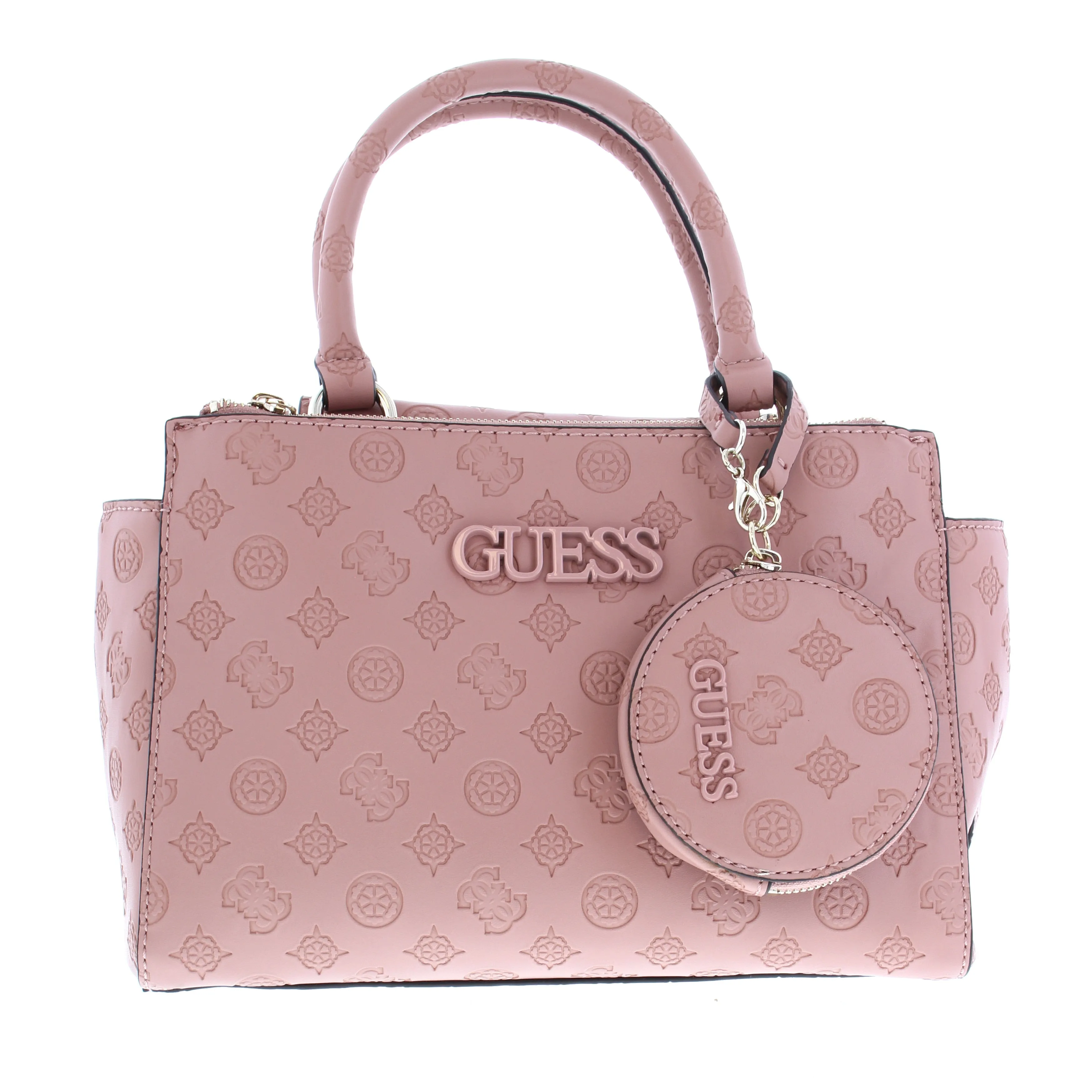 JANELLE SMALL STATUS SATCHEL PEONY LOGO (PINK) ROS